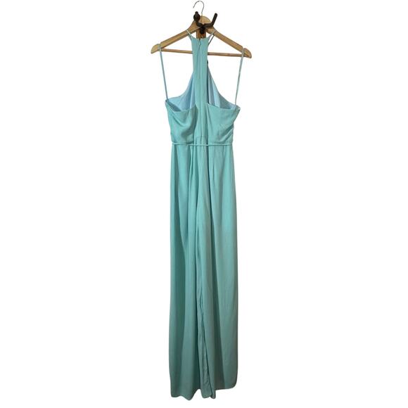 TOCCIN O-Ring Halter Neck Jumpsuit in Mist Size 14 - Picture 3 of 12